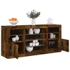 Image de vidaXL Buffet avec Lumières LED, Armoire avec Porte, Meuble de Rangement, Organisateur de Salon Entrée Salle de Séjour, 3209090