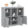 Image de vidaXL Buffets avec lumières LED 3 pcs gris béton bois d'ingénierie3209103