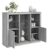 Image de Buffets avec lumières LED 3 pcs sonoma gris bois d ingénierie