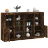 Image de Buffets avec lumières LED 3 pcs chêne fumé bois d ingénierie