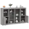 Image de Buffets avec lumières LED 3 pcs sonoma gris bois d ingénierie