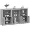 Image de vidaXL Buffet avec Lumières LED, Armoire avec Porte, Meuble de Rangement, Organisateur de Salon Entrée Salle de Séjour, 3209180