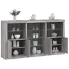 Image de vidaXL Buffet avec Lumières LED, Armoire avec Porte, Meuble de Rangement, Organisateur de Salon Entrée Salle de Séjour, 3209182