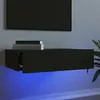 Image de Meuble TV avec éclairage LED noir 60x35x15,5 cm