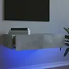 Image de Meuble TV avec éclairage LED gris béton 60x35x15,5 cm