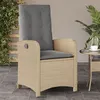 Image de Chaise Vidaxl exterieur non pliable H. 93 cm en rotin beige
