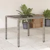 Image de vidaXL Table de Jardin Dessus en Verre, Table à Manger, Table de Repas, Meuble de Patio Terrasse Arrière-cour Extérieur, 365526