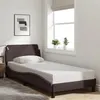 Image de vidaXL Cadre de Lit avec Tête de Lit, Lit Rembourré avec Sommier à Lattes, Lit Simple avec Pied, Lit Adulte de Chambre, 373108