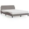 Image de vidaXL Bedframe zonder matras 120x200 cm stof taupe373149