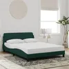 Image de vidaXL Bedframe zonder matras 120x200 cm fluweel donkergroen373155