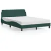 Image de vidaXL Bedframe zonder matras 140x200 cm fluweel donkergroen373195