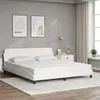Image de vidaXL Bedframe met hoofdbord kunstleer wit 180x200 cm373239