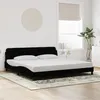 Image de vidaXL Bedframe zonder matras 200x200 cm fluweel zwart373254