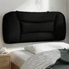 Image de vidaXL Coussin de Tête de Lit, Oreiller de Lecture avec Fermeture à Glissière, Coussin de Lecture pour Lit Chambre, Noir 80 374527
