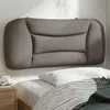 Image de vidaXL Coussin de Tête de Lit, Oreiller de Lecture avec Fermeture à Glissière, Coussin de Lecture pour Lit Chambre, Taupe 80 374529