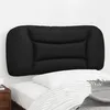 Image de vidaXL Coussin de Tête de Lit, Oreiller de Lecture avec Fermeture à Glissière, Coussin de Lecture pour Lit Chambre, Noir 80 374532