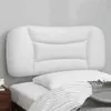 Image de vidaXL Coussin de Tête de Lit, Oreiller de Lecture avec Fermeture à Glissière, Coussin de Lecture pour Lit Chambre, Blanc 80 374533