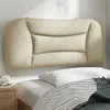 Image de vidaXL Coussin de Tête de Lit, Oreiller de Lecture avec Fermeture à Glissière, Coussin de Lecture pour Lit Chambre, Crème 90 374542