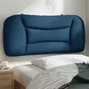 Image de vidaXL Coussin de Tête de Lit, Oreiller de Lecture avec Fermeture à Glissière, Coussin de Lecture pour Lit Chambre, Bleu 90 374543