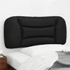 Image de vidaXL Coussin de Tête de Lit, Oreiller de Lecture avec Fermeture à Glissière, Coussin de Lecture pour Lit Chambre, Noir 90 374544