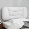 Image de vidaXL Coussin de Tête de Lit, Oreiller de Lecture avec Fermeture à Glissière, Coussin de Lecture pour Lit Chambre, Blanc 90 374545
