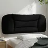Image de vidaXL Coussin de Tête de Lit, Oreiller de Lecture avec Fermeture à Glissière, Coussin de Lecture pour Lit Chambre, Noir 100 374551