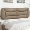 Image de vidaXL Coussin de Tête de Lit, Oreiller de Lecture avec Fermeture à Glissière, Coussin de Lecture pour Lit Chambre, 374599