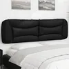 Image de Coussin de tête de lit noir 180 cm similicuir