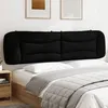 Image de vidaXL Coussin de Tête de Lit, Oreiller de Lecture avec Fermeture à Glissière, Coussin de Lecture pour Lit Chambre, Noir 200 374618