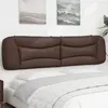 Image de vidaXL Hoofdbordkussen 200 cm kunstleer bruin374625