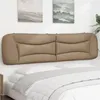 Image de vidaXL Hoofdbordkussen 200 cm kunstleer cappuccinokleurig374627
