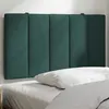 Image de vidaXL Coussin de Tête de Lit, Oreiller de Tête de Lit avec Bandes Auto-agrippantes, Coussin Rembourré Chambre à Coucher, Vert Foncé 80 cm Velours