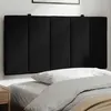 Image de vidaXL Coussin de Tête de Lit, Oreiller de Tête de Lit avec Bandes Auto-agrippantes, Coussin Rembourré Chambre à Coucher, 374657