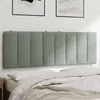 Image de vidaXL Coussin de Tête de Lit, Oreiller de Tête de Lit avec Bandes Auto-agrippantes, Coussin Rembourré Chambre à Coucher, 374669