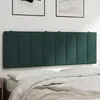 Image de vidaXL Coussin de Tête de Lit, Oreiller de Tête de Lit avec Bandes Auto-agrippantes, Coussin Rembourré Chambre à Coucher, 374672