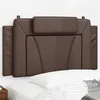 Image de vidaXL Hoofdbordkussen 100 cm kunstleer bruin374776