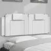 Image de vidaXL Hoofdbordkussen 120 cm kunstleer wit374782