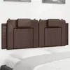 Image de vidaXL Hoofdbordkussen 120 cm kunstleer bruin374783