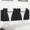 Image de vidaXL Hoofdbordkussen 120 cm kunstleer zwart en wit374786
