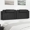 Image de vidaXL Coussin de Tête de Lit, Oreiller de Lecture avec Fermeture à Glissière, Coussin de Lecture pour Lit Chambre, Noir 180 374804