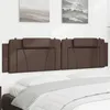 Image de vidaXL Hoofdbordkussen 200 cm kunstleer bruin374816