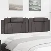 Image de vidaXL Hoofdbordkussen 200 cm kunstleer grijs374817