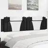 Image de vidaXL Hoofdbordkussen 200 cm kunstleer zwart en wit374819