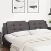Image de vidaXL Hoofdbordkussen 200 cm kunstleer grijs374886