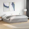 Image de vidaXL Bedframe met LED-verlichting grijs sonoma eiken 200x200 cm3209588