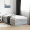 Image de vidaXL Cadre de Lit avec Lumières LED, Lit Simple avec Sommier à Lattes, Lit Adulte de Chambre, Moderne, Sonoma Gris 90x200 3209637