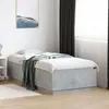 Image de vidaXL Cadre de Lit avec Lumières LED, Lit Simple avec Sommier à Lattes, Lit Adulte de Chambre, Moderne, Gris Béton 75x190 3209670