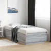 Image de vidaXL Cadre de Lit, Lit Double avec Sommier à Lattes, Lit Adulte, Meuble de Chambre à Coucher, Moderne, Sonoma Gris 100x200 3209721