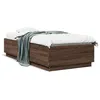 Image de vidaXL Bedframe bewerkt hout bruin eikenkleur 90x200 cm3209729