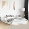 Image de vidaXL Cadre de Lit avec Lumières LED, Sommier à Lattes, Lit Double, Lit Adulte de Chambre à Coucher Intérieur, Moderne, 3209779